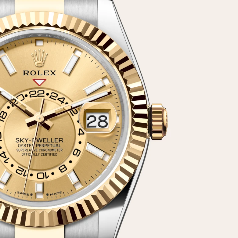 ロレックスROLEX SサイズBOX 3点 Rolex Sky-Dweller Yellow Gold Rolesor Oystersteel, M336933-0001